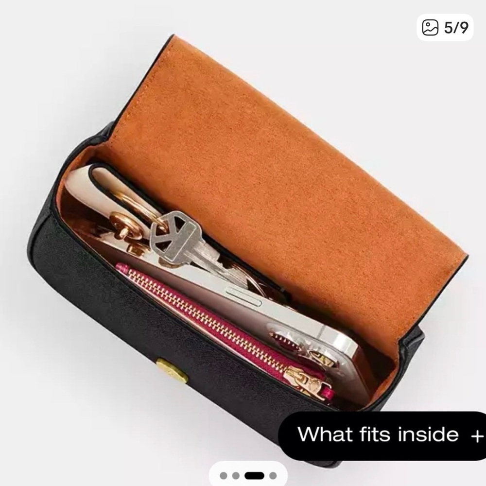 Coach Small Signature Bold Red Lyra Crossbody-CX809 - Picture 11 of 13